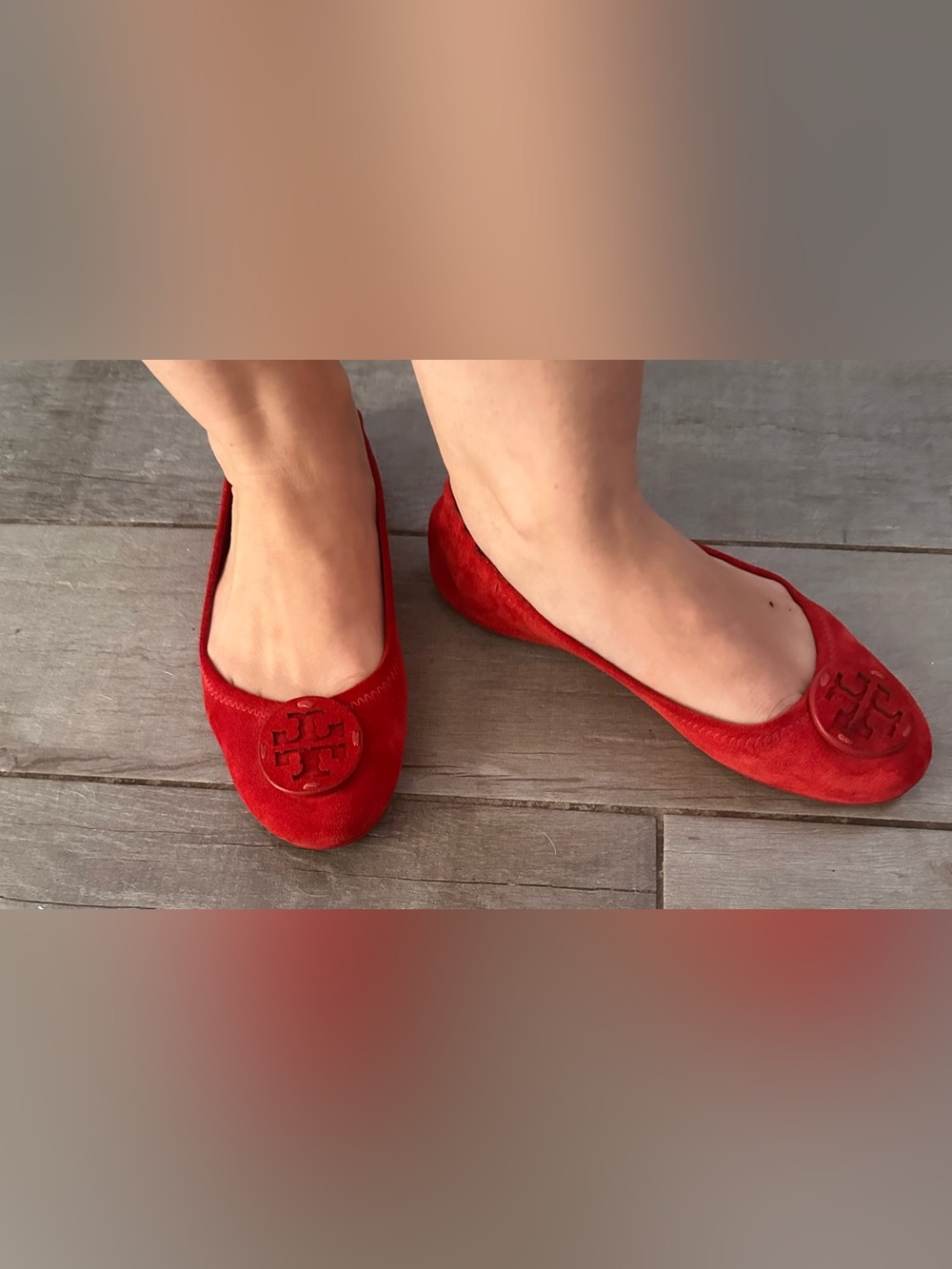 Tory Burch Minnie red flats - Picture 8 of 8